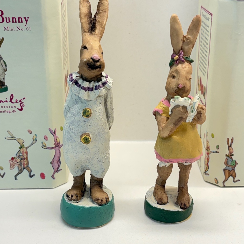 Maileg Bunny Figurine Set - Home Accents